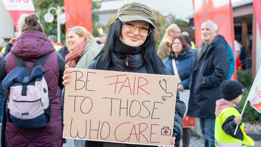 Pflege-Demo in Salzburg