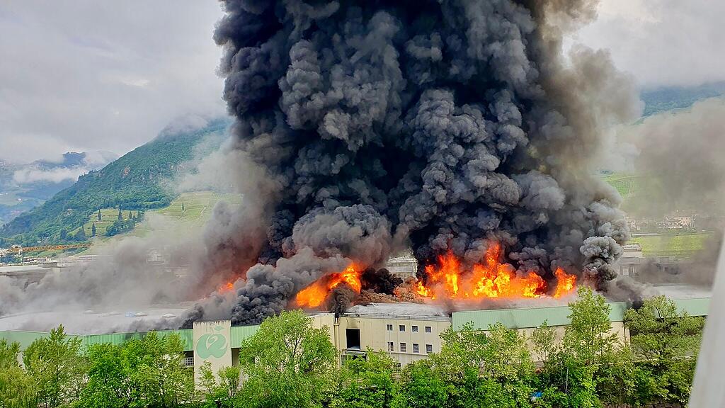 Großbrand Bozen