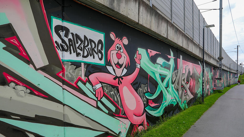 Graffiti in der Stadt Salzburg