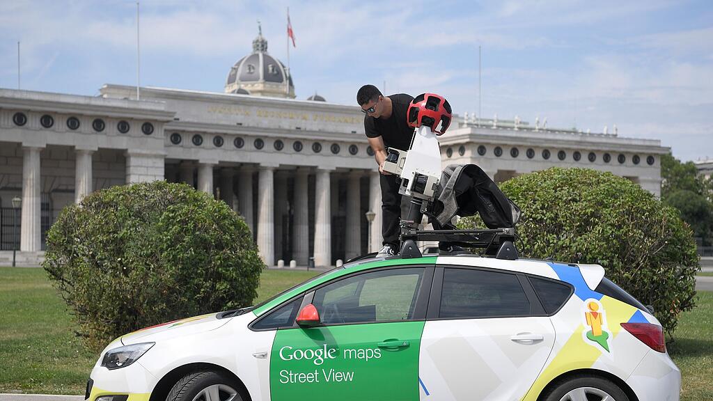 Das Google-Street-View-Auto in Wien.