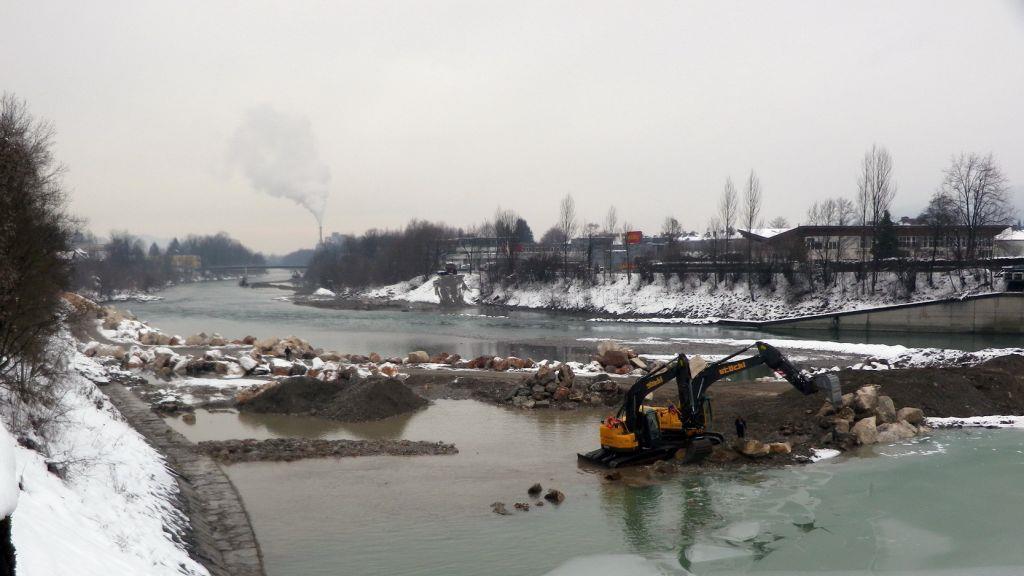 Bilder der Arbeiten am Kraftwerk