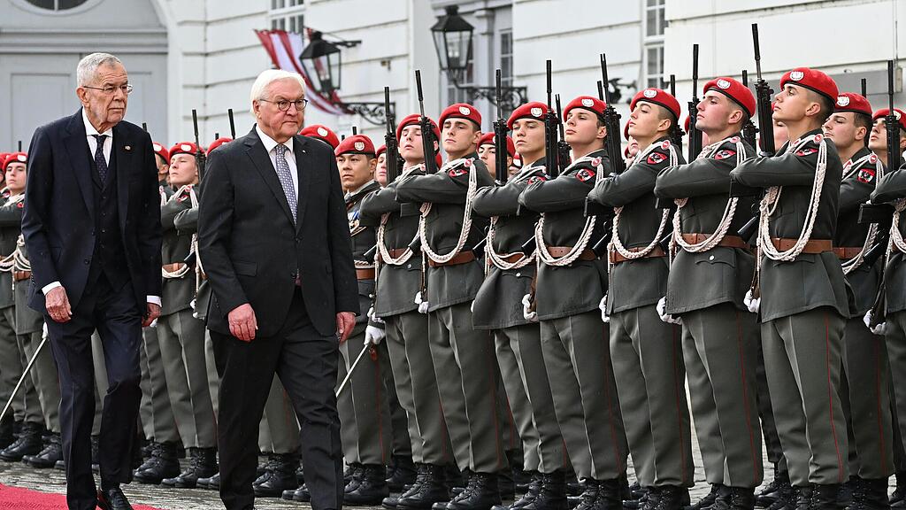 Historischer Staatsbesuch: Van der Bellen empfängt deutschen Amtskollegen Steinmeier