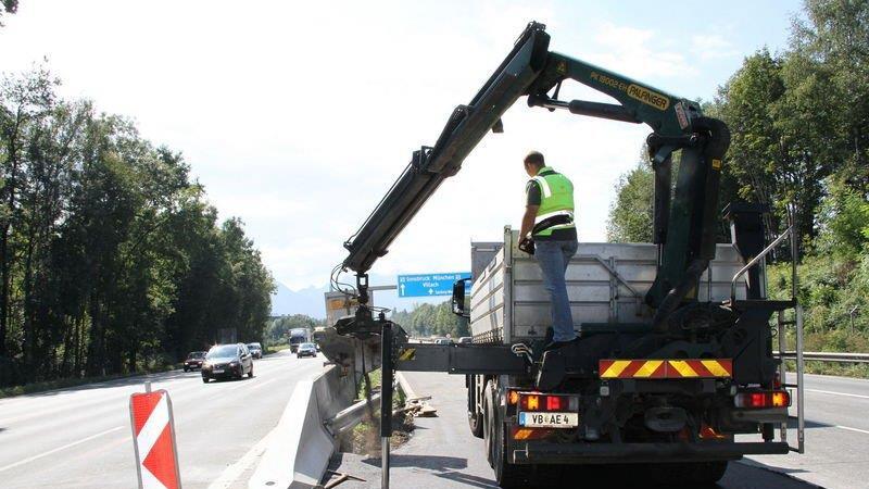 Bilder der Vorbereitungen auf der A1