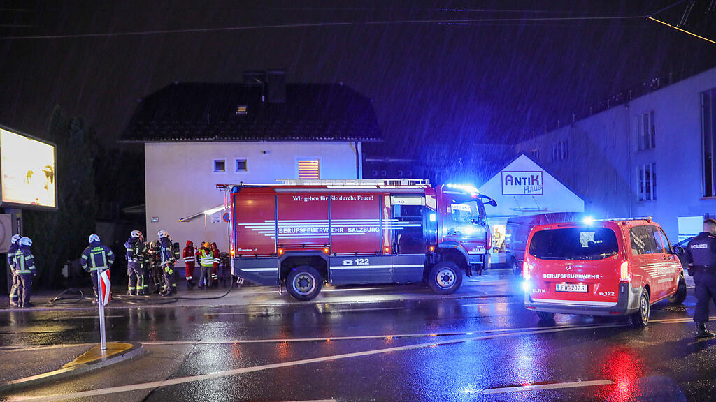 Küchenbrand in der Stadt Salzburg