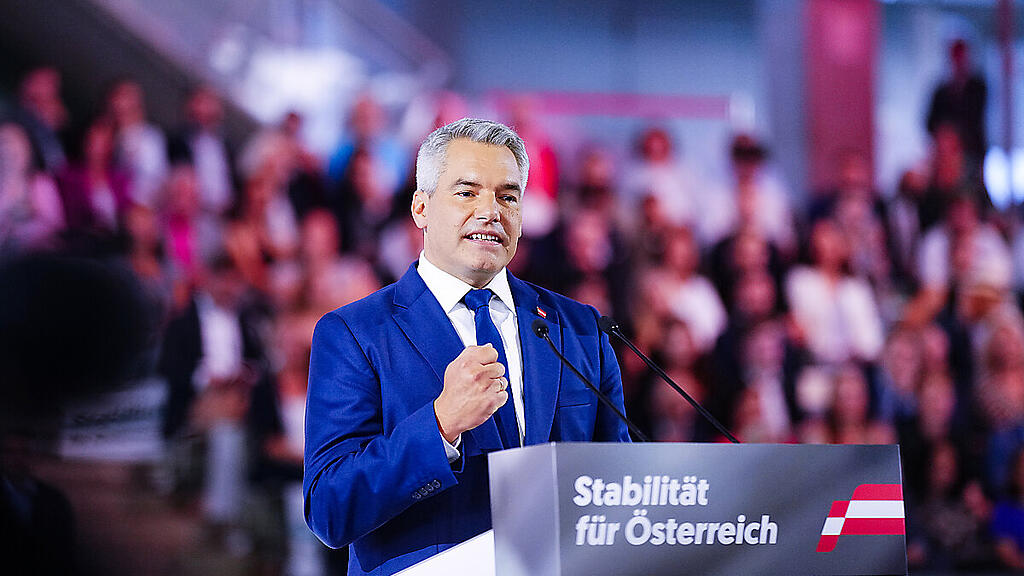 Mit einer energischen Rede eröffnete Nehammer den Intensivwahlkampf.
