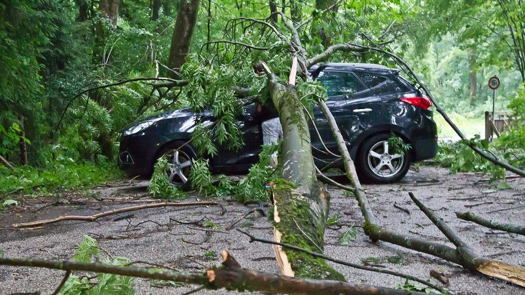 Sturm fegt über die Stadt Salzburg