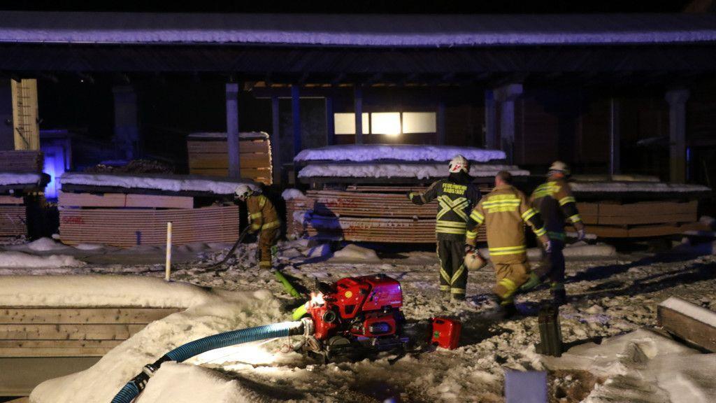 Brand im Sägewerk in Radstadt I
