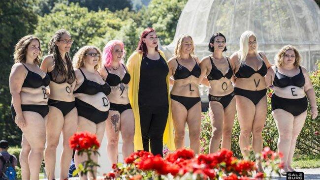 Auch das Wetter spielte bei der BodyLove-Aktion im Mirabellgarten mit.