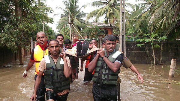 Die Fluten überraschten viele Sri Lanker