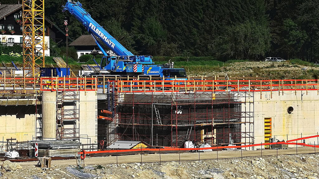 Baustelle Kraftwerk Stegenwald