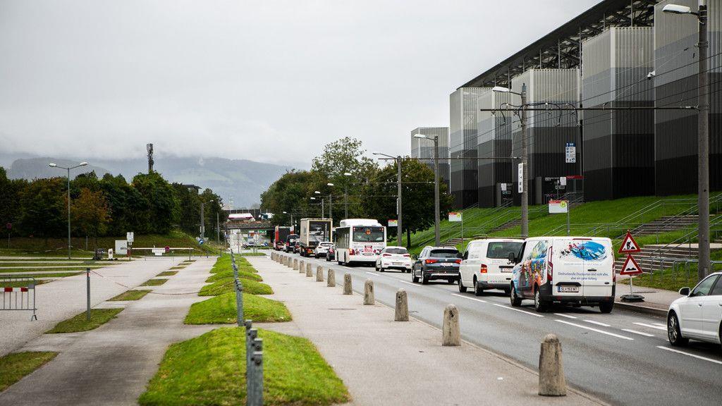 Stau rund um den Europark