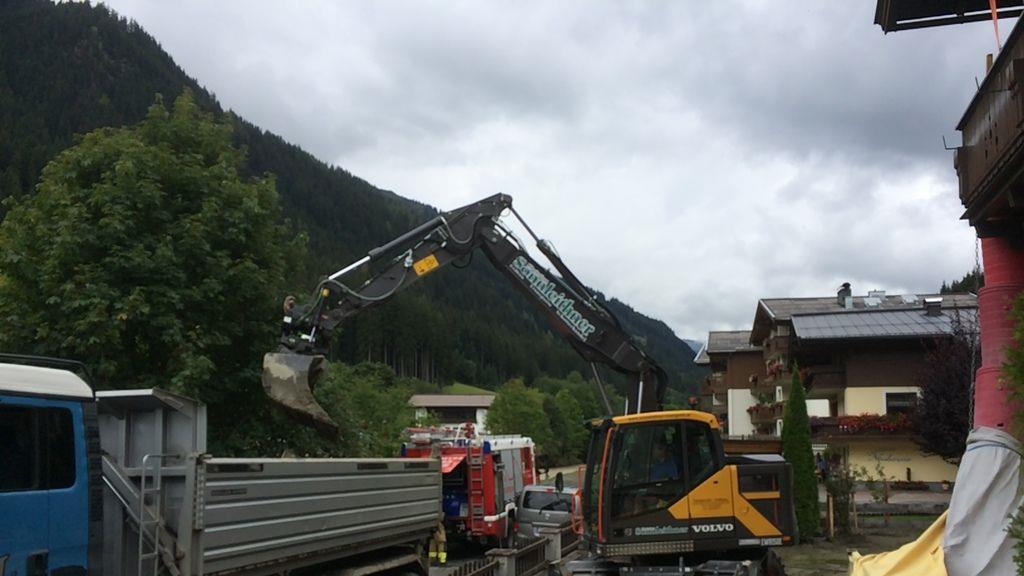 Schwere Unwetter: Aufräumarbeiten im Glemmtal III