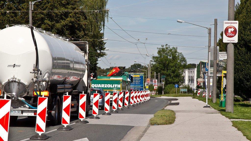 Bauarbeiten an der B155