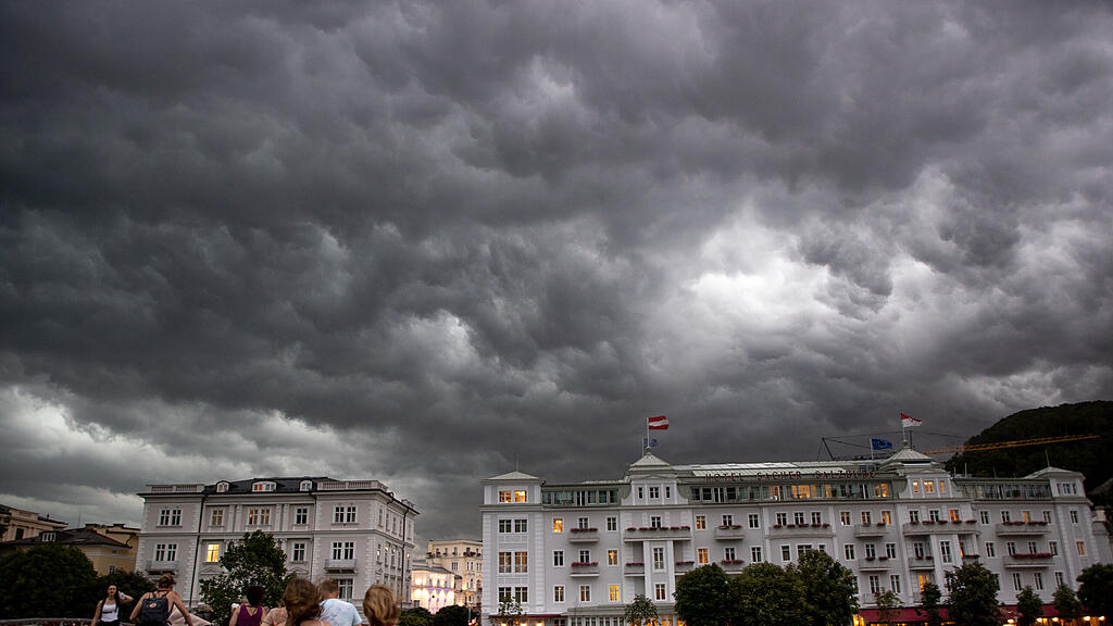 Gewitter Stadt Salzburg