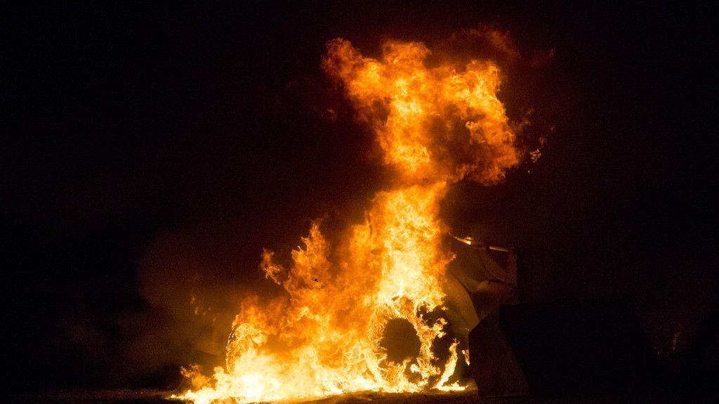 Brand eines Radladers in Flachau I