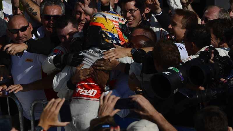 Hamilton gewann US-Grand-Prix - Jubel nach dem Sieg