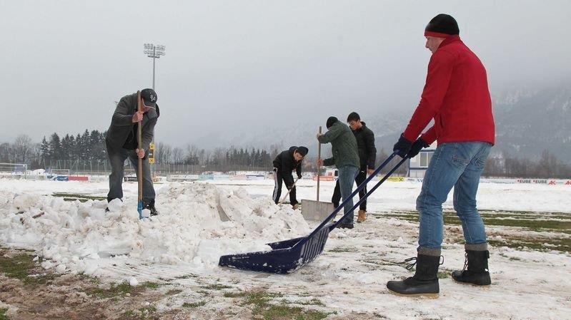 Grödig schaufelt sich frei