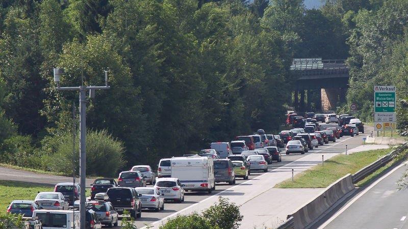 Rückreiseverkehr auf A10