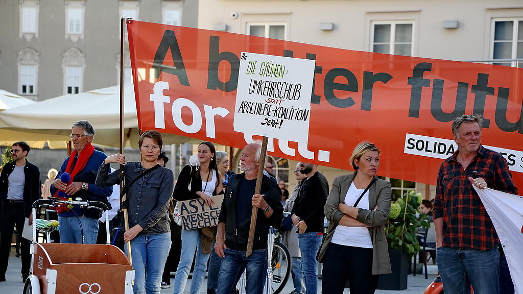 Demo in Salzburg für Afghanistan