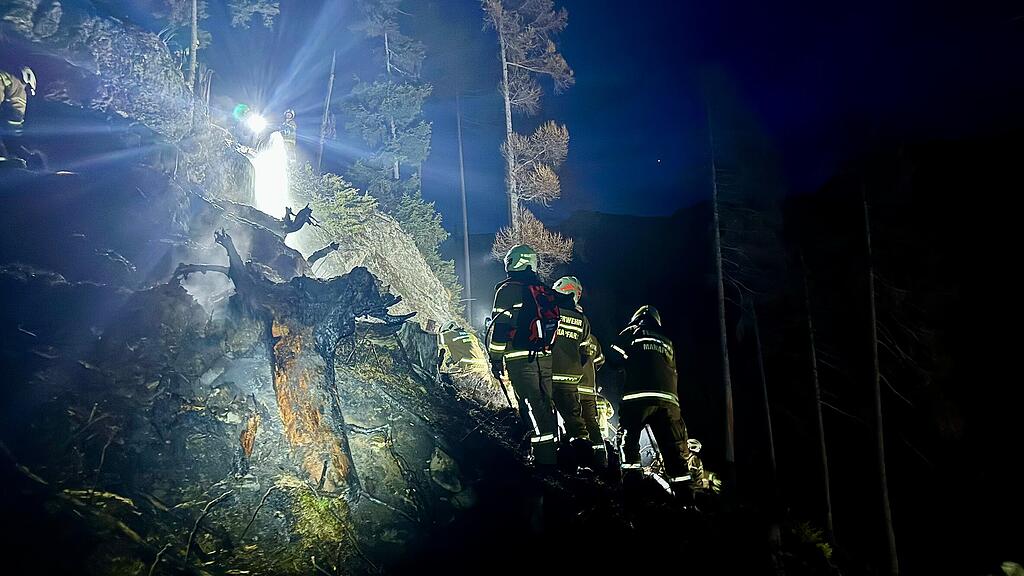 Waldbrand in Mariapfarr