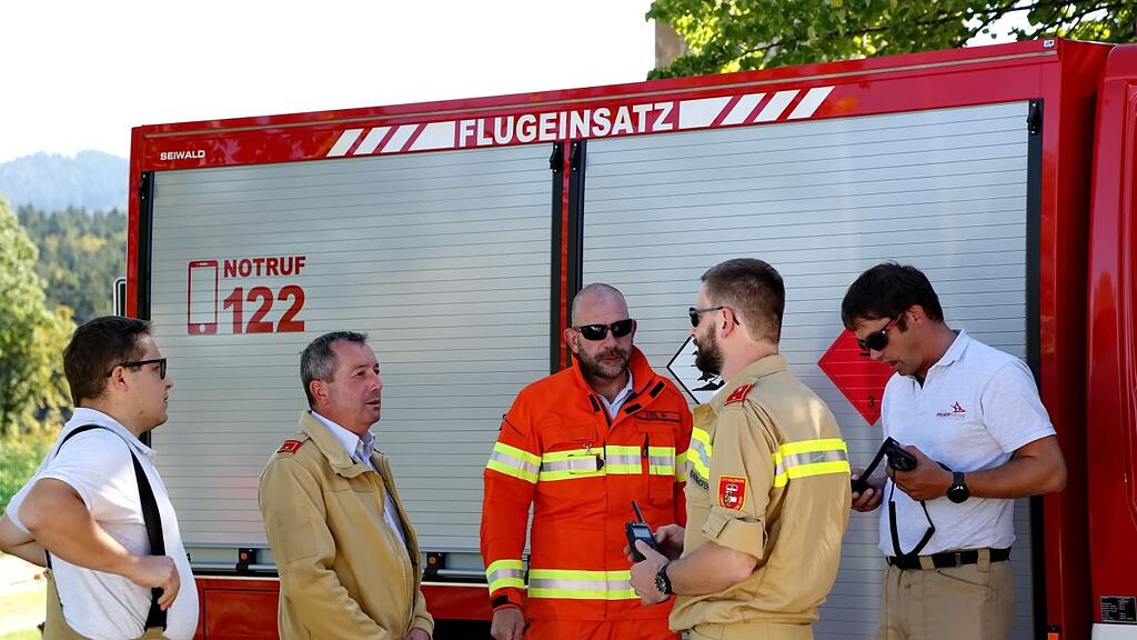 Waldbrand-Übung in Koppl und am Nockstein