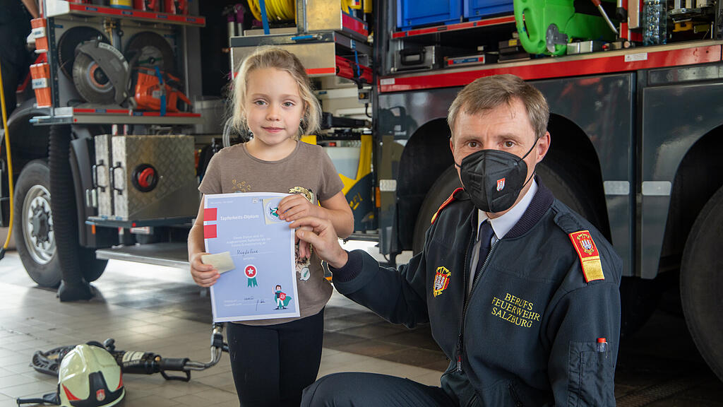 Kinder-Impfaktion bei Salzburger Berufsfeuerwehr