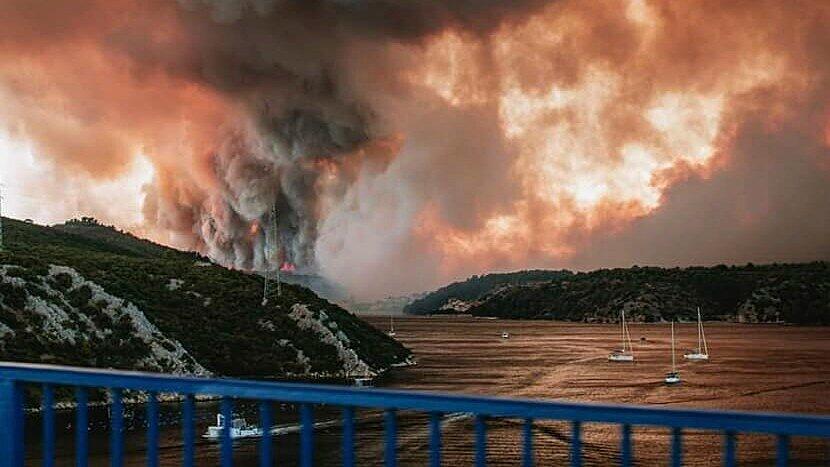 Waldbrand in Kroatien