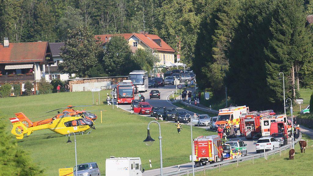Schwerer Motorradunfall auf der B20