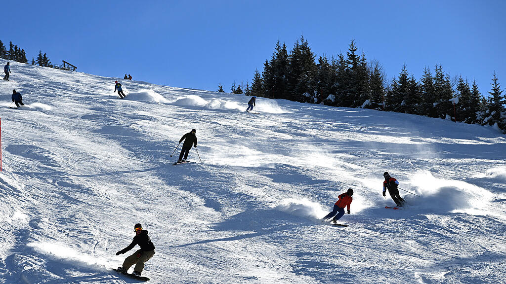Skifahren, Wintersport, Snowboarden, Skigebiet