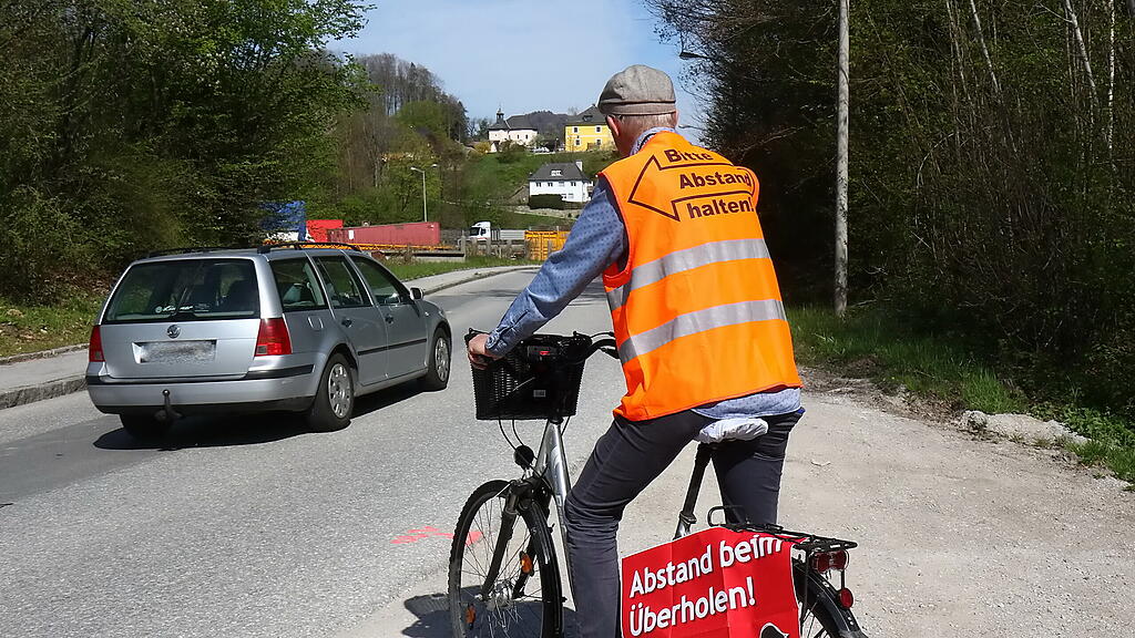 Abstandmessungen, Radfahrer