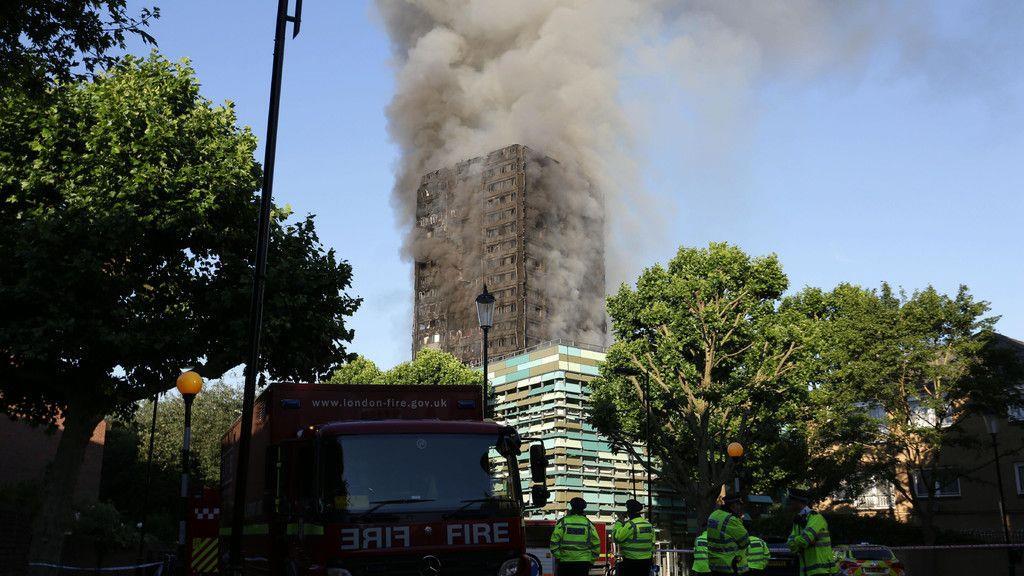 Hochhausbrand in London