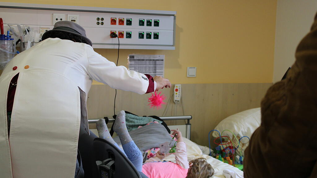 Clownvisite im Salzburger Uniklinikum