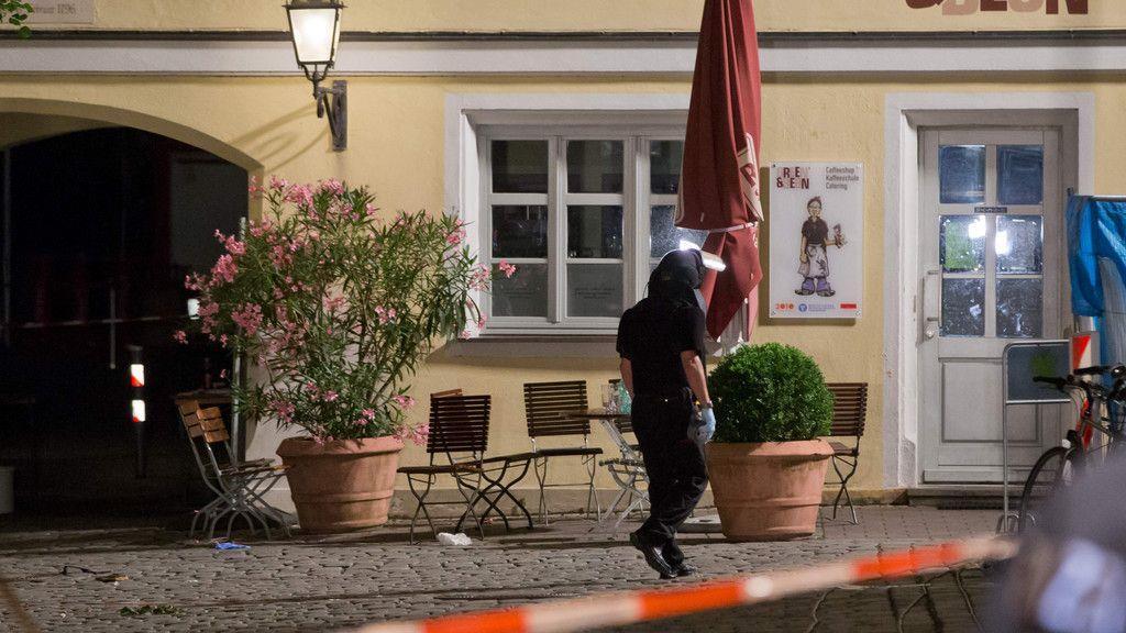 Syrer sprengt sich in Ansbach in die Luft