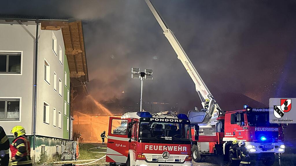 Großbrand in Pöndorf