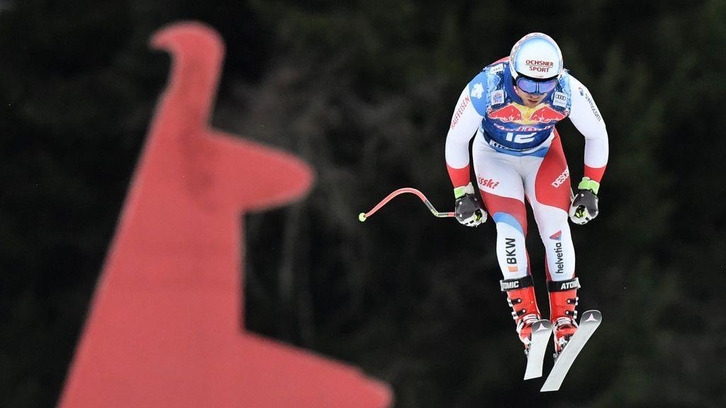 Abfahrtstraining in Kitzbühel