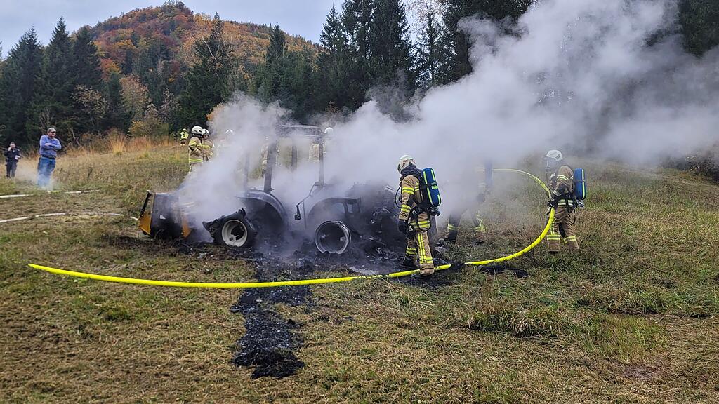 Traktorbrand in Oberalm