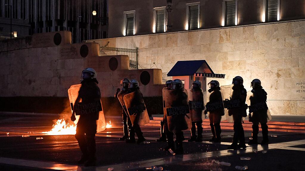 Demo Impfgegner Corona Griechenland