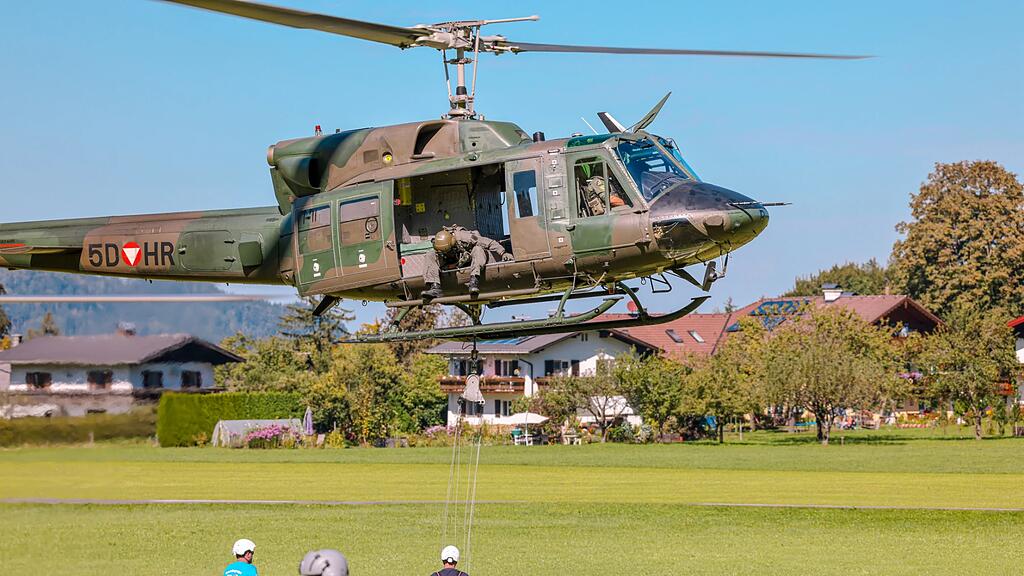 Waldbrandübung Großgmain