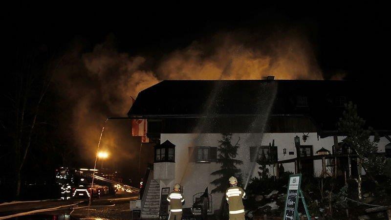 Dachstuhlbrand in Großgmain