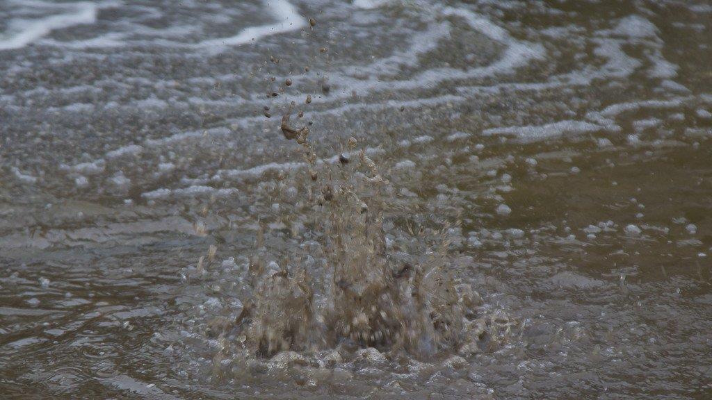 Wintereinbruch - Überflutungen in Bergheim