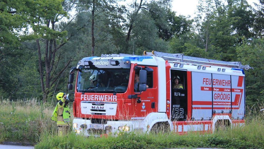 Übung Feuerwehr Grödig