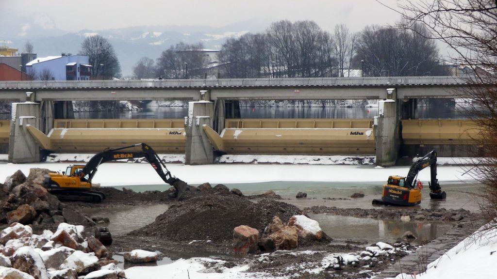 Bilder der Arbeiten am Kraftwerk