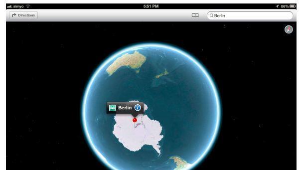 Apple Kartenfehler bei iOS 6
