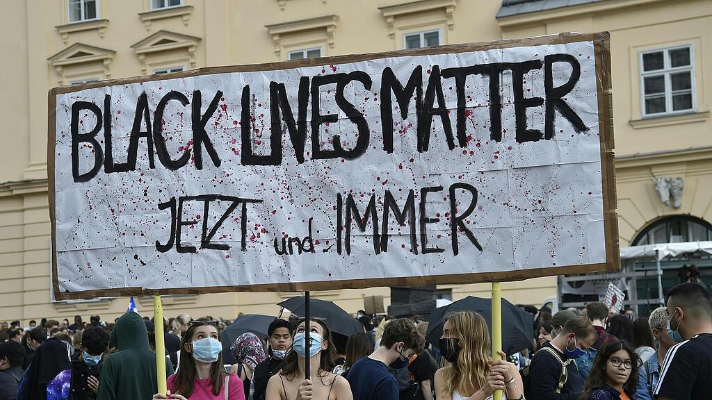 Kundgebung "#BLACKLIVESMATTER"