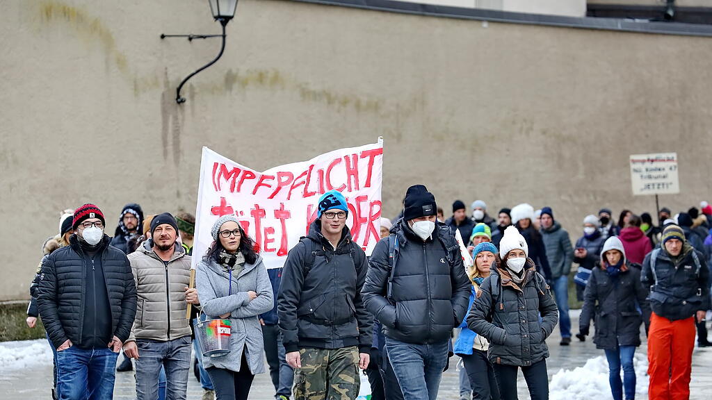Corona-Demo in Salzburg