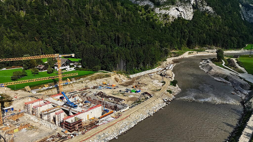 Baustelle Kraftwerk Stegenwald