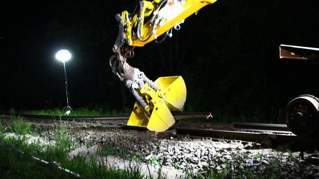 Gleisarbeiten im Flachgau