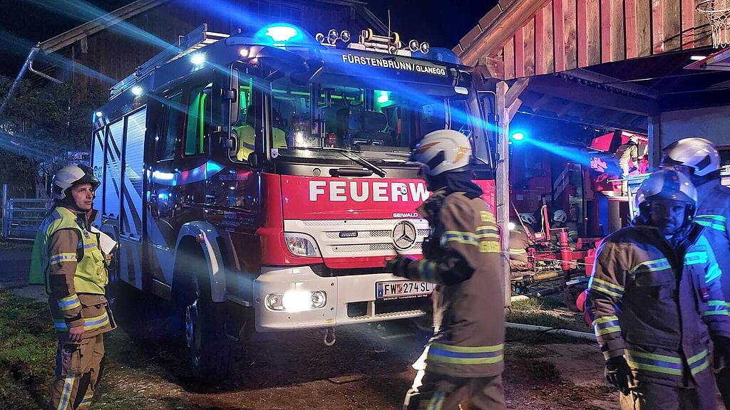 Feuerwehrübung in Großgmain