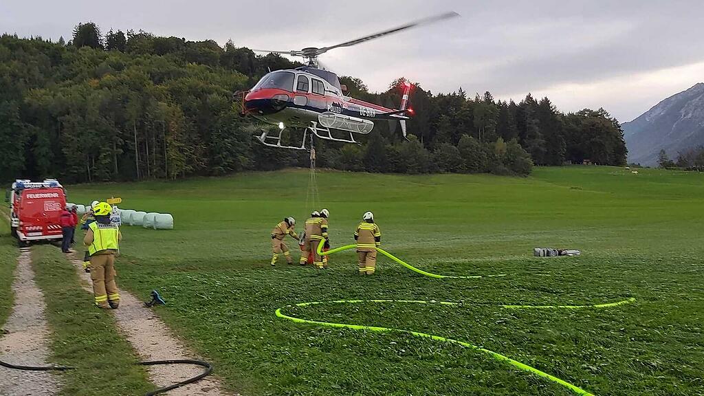 Waldbrand-Einsatz am Untersberg