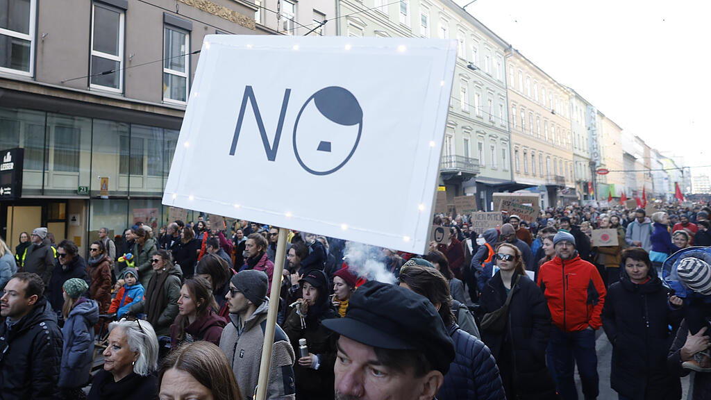 Demo für Menschenrechte und Demokratie in Graz